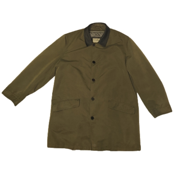 L.L. Bean Other - L.L. Bean Barn Chore Coat with Leather Collar - Men's Size Large Tall